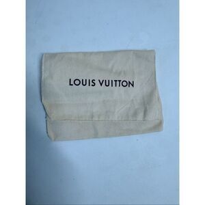 Authentic Louis Vuitton Cotton Dust Bag Envelope Wallet Cover Storage 7” X 5”